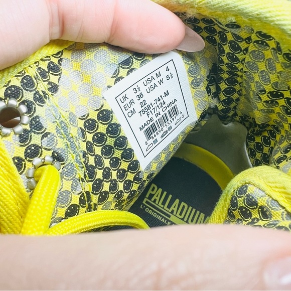 PALLADIUM PAMPA SMILEY FEST BAG BLAZING YELLOW - 5.5 - Picture 6 of 16
